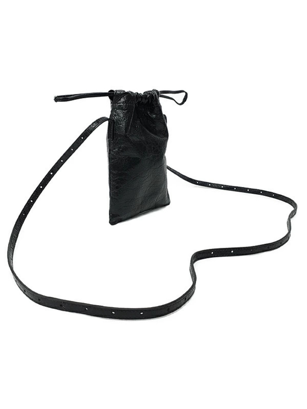 Balenciaga Phone Shoulder Shopper Bag Black